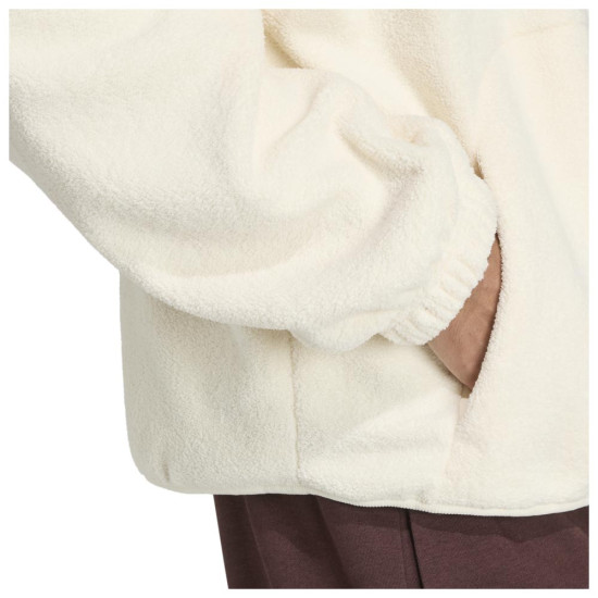 Adidas Ανδρική ζακέτα Future Icons Small Logo Sherpa Full-Zip Hoodie